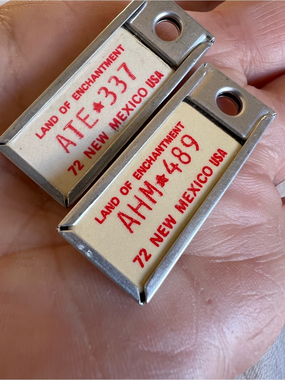 Disabled American mini plate New Mexico 1-1/4”